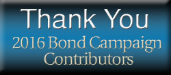 Thank you Bond Campaign contributors